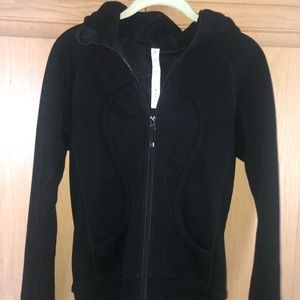 Black Lululemon Fleece-lined Zip-up